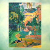 Paul Gauguin - Landschap met pauwen / Matamoe Raamsticker (Vel 3)