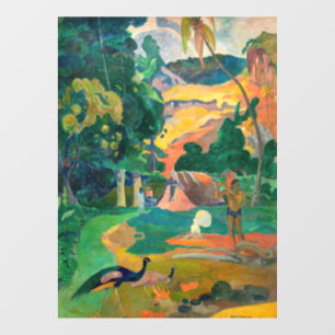 Paul Gauguin - Landschap met pauwen / Matamoe Raamsticker