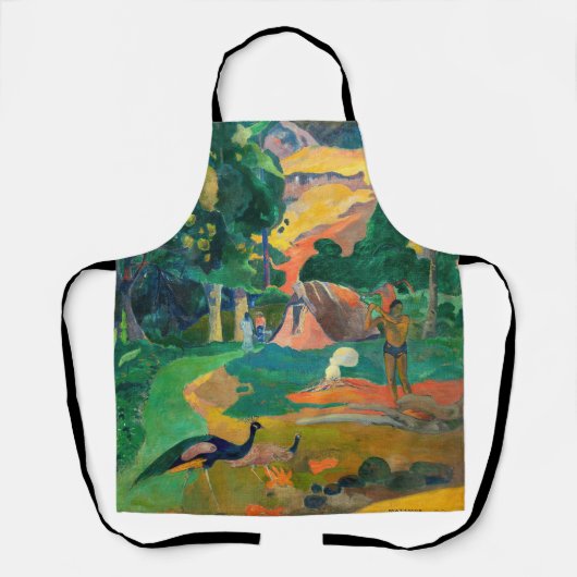 Paul Gauguin - Landschap met pauwen / Matamoe Schort (Voorkant)