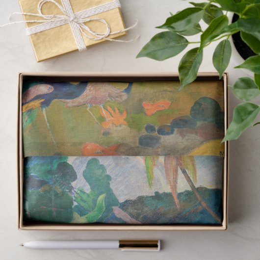 Paul Gauguin - Landschap met pauwen / Matamoe Tissuepapier (Geschenk)