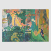 Paul Gauguin - Landschap met pauwen / Matamoe Tissuepapier (Voorkant)