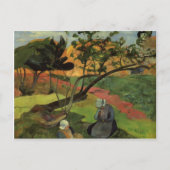Paul Gauguin- Landschap met twee vrouwen die borst Briefkaart (Voorkant)