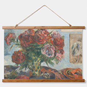 Paul Gauguin leeft nog steeds met pony's Red Flowe Hangend Wandkleed