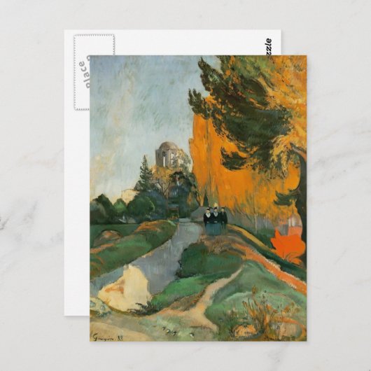 Paul Gauguin-Les Alyscamps Briefkaart (Voorkant / Achterkant)