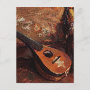 Paul Gauguin Mandolin over de voorzitter Briefkaart