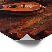 Paul Gauguin  Mandolin over de voorzitter Poster (Hoek)