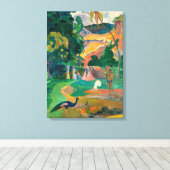 Paul Gauguin Matamoe, Landschap met pacocks Canvas Afdruk (Insitu (Houten vloer))