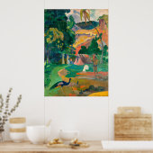 Paul Gauguin Matamoe, Landschap met pacocks Poster (Keuken)
