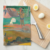 Paul Gauguin Matamoe, Landschap met pacocks Theedoek (Quarter Fold)