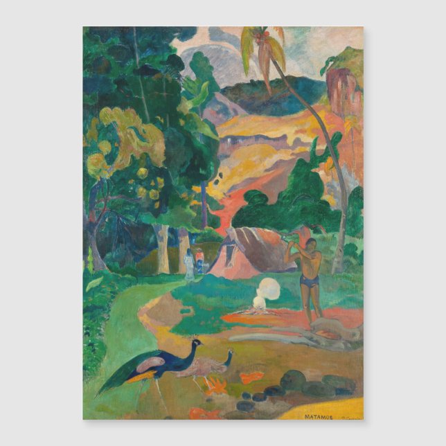 Paul Gauguin Matamoe Landschap met Peacocks (Voorkant)