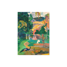 Paul Gauguin Matamoe Landschap met Peacocks