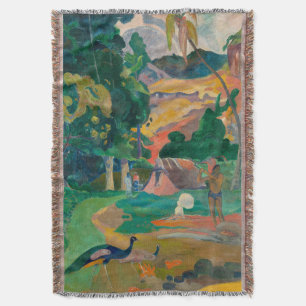 Paul Gauguin Matamoe Landschap met Peacocks Deken