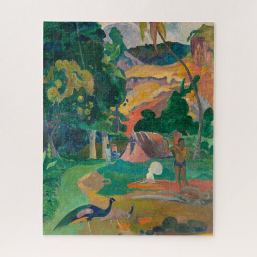 Paul Gauguin Matamoe Landschap met Peacocks Legpuzzel (Verticaal)