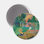 Paul Gauguin Matamoe Landschap met Peacocks Magneet (Voorkant / Achterkant)