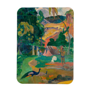 Paul Gauguin Matamoe Landschap met Peacocks Magneet