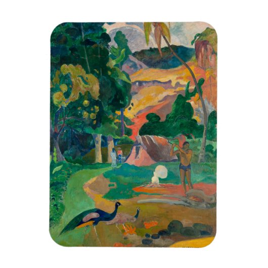 Paul Gauguin Matamoe Landschap met Peacocks Magneet (Verticaal)