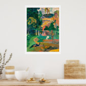Paul Gauguin Matamoe, Landschap met Peacocks Post Poster (Keuken)