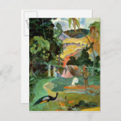 Paul Gauguin | Matamoe of landschap met voetganger Briefkaart (Voorkant / Achterkant)