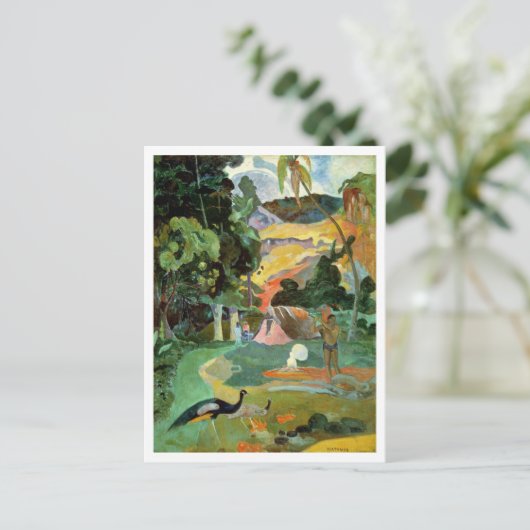 Paul Gauguin | Matamoe of landschap met voetganger Briefkaart (Staand voorkant)