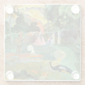 Paul Gauguin | Matamoe of landschap met voetganger Glazen Onderzetter (Achterkant)