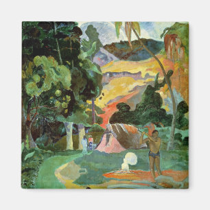 Paul Gauguin   Matamoe of landschap met voetganger Magneet