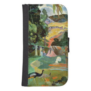 Paul Gauguin   Matamoe of landschap met voetganger Galaxy S4 Portefeuille Hoesje