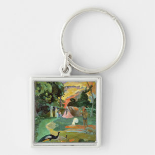 Paul Gauguin Matamoe of landschap met voetganger Sleutelhanger