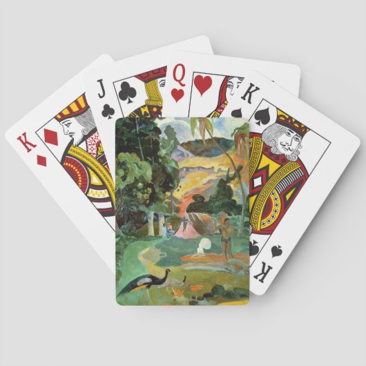 Paul Gauguin | Matamoe of landschap met voetganger Speelkaarten (Achterkant)