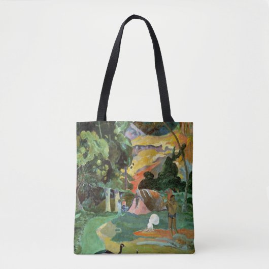 Paul Gauguin | Matamoe of landschap met voetganger Tote Bag (Voorkant)