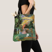 Paul Gauguin | Matamoe of landschap met voetganger Tote Bag (Dichtbij)
