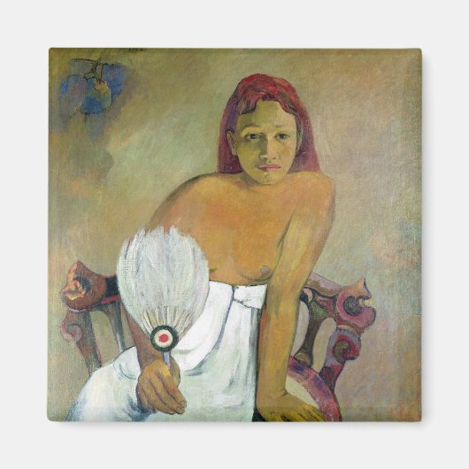 Paul Gauguin | Meisje met ventilator, 1908 Magneet (Voorkant)