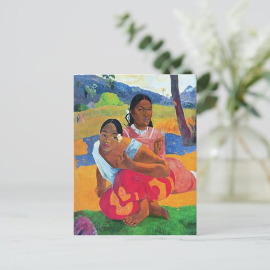 Paul Gauguin | Nafea F, 1892 Briefkaart (Staand voorkant)