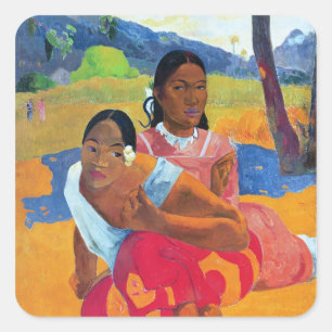 Paul Gauguin Nafea F, 1892 Vierkante Sticker