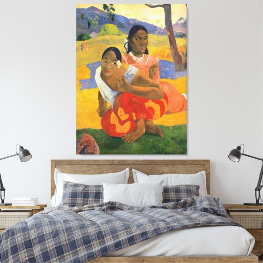 PAUL GAUGUIN - Nafea faa ipoipo 1892 Canvas Afdruk (Insitu (Slaapkamer))