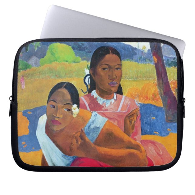 Paul Gauguin | Nafea Fpoipo (Wanneer bent u Getti) Laptop Sleeve (Voorkant)