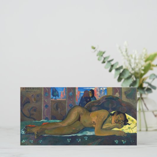 Paul Gauguin - Nevermore / O Taiti Bedankkaart (Staand voorkant)