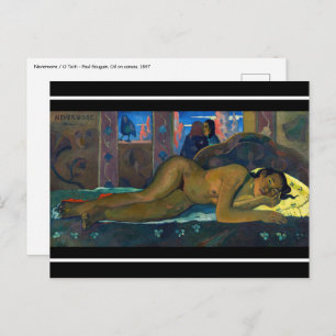 Paul Gauguin - Nevermore / O Taiti Briefkaart