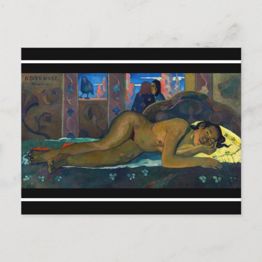 Paul Gauguin - Nevermore / O Taiti Briefkaart (Voorkant)