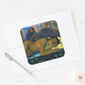 Paul Gauguin - Nevermore / O Taiti Vierkante Sticker (Envelop)