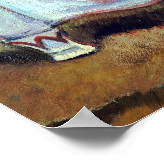 Paul Gauguin nog steeds leven met perziken Poster (Hoek)