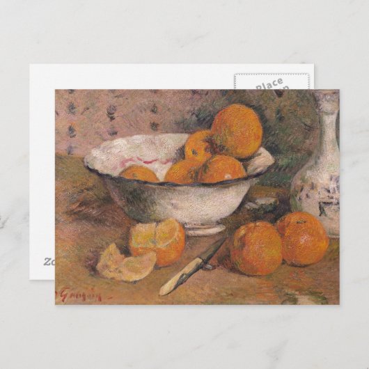 Paul Gauguin | Nog steeds leven met Sinaasappels,  Briefkaart (Voorkant / Achterkant)