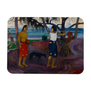 Paul Gauguin   Onder de Pandanus, 1891 (olie op ca Magneet