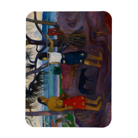 Paul Gauguin | Onder de Pandanus, 1891 (olie op ca Magneet (Verticaal)