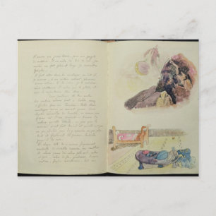 Paul Gauguin Pagina's van Noa Noa, 1893-94 Briefkaart