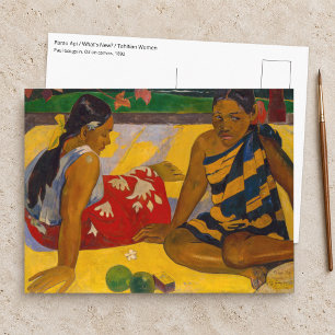 Paul Gauguin - Parau Api / Wat is er Nieuw? Briefkaart