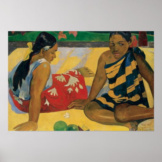 Paul Gauguin - Parau Api. Wat nieuws Poster (Voorkant)