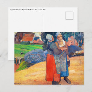 Paul Gauguin - Paysannes Breton Briefkaart