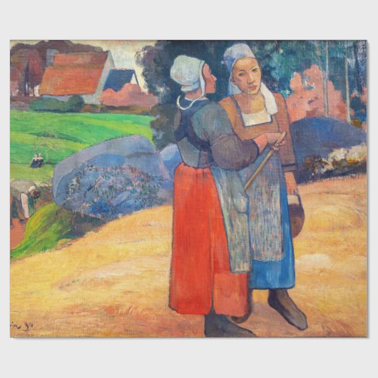 Paul Gauguin - Paysannes Breton Cadeaupapier (Vlak)