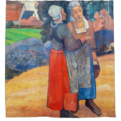 Paul Gauguin - Paysannes Breton Douchegordijn (Voorkant)