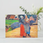 Paul Gauguin - Paysannes Breton Kaart (Staand voorkant)